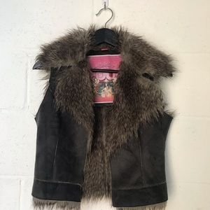 Faux fur vest